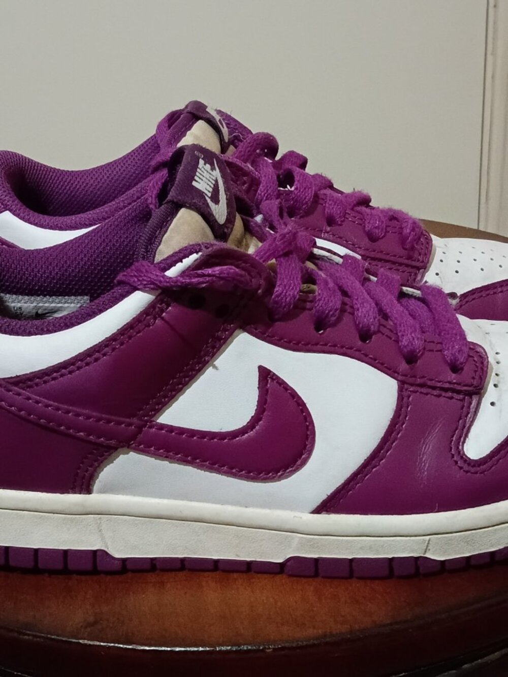 Nike Dunk Low Viotech White Purple GS Shoes Youth FB9109-110 Size 5Y - Picture 4 of 14